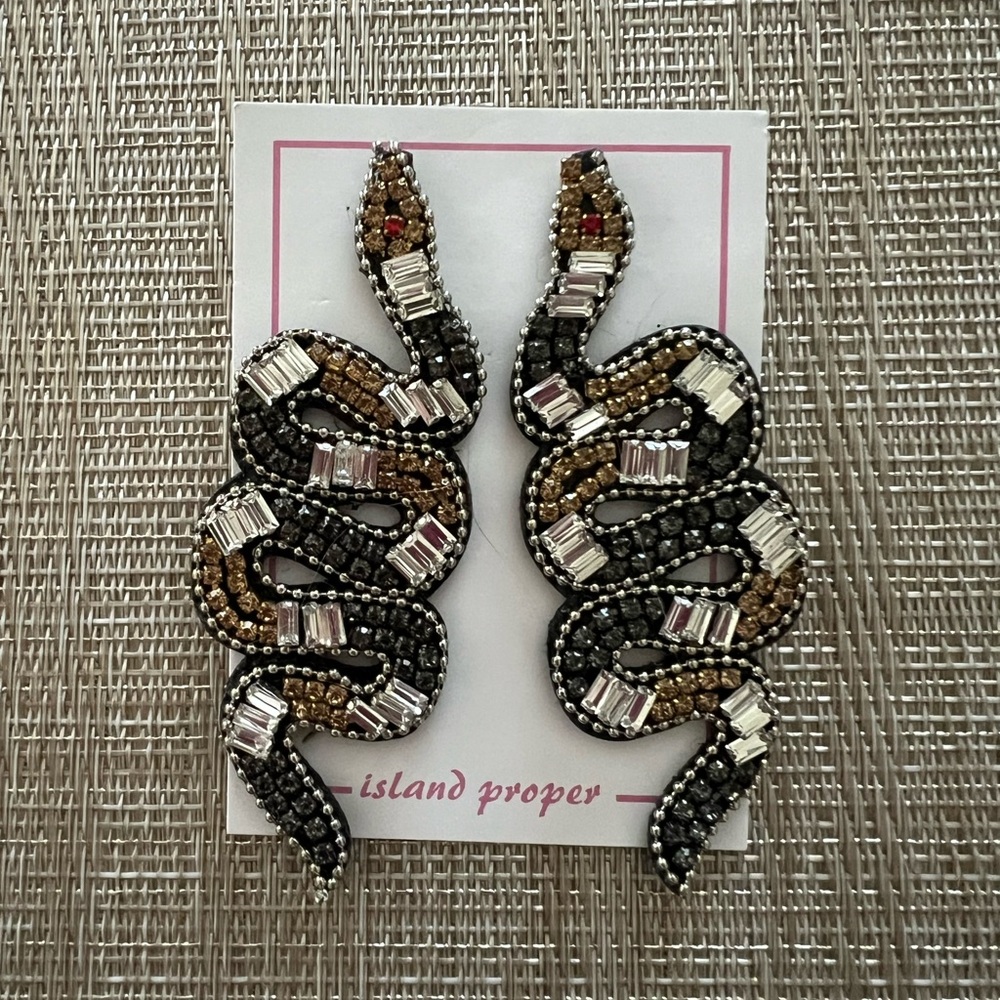 Snake Beaded Earrings New